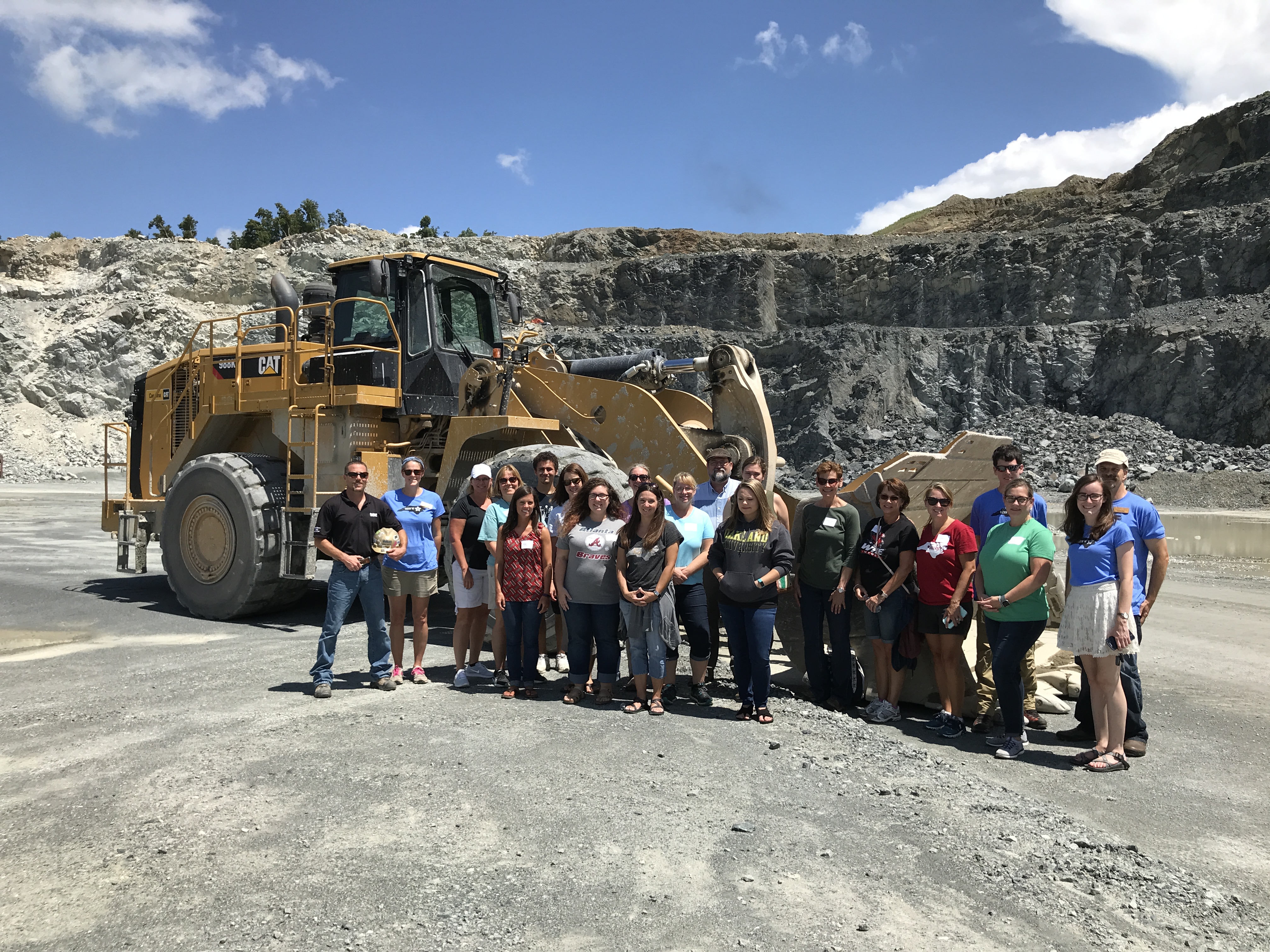Group visit to the Vulcan Quarry