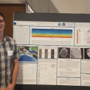 Jacob Pratt presents his research on glacial sediments