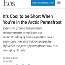 Screenshot of permafrost story