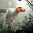 An artist's representation of the new tyrannosaur