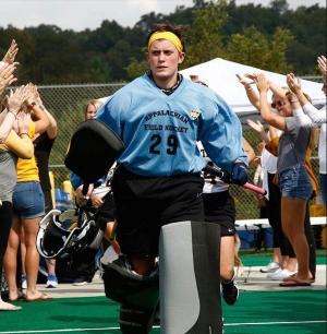 Gaines in uniform. Photo courtesy of Appalachian State University.