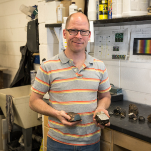 Anthony Love, Research Operations and Laboratories Manager in the Department of Geological and Environmental Sciences at Appalachian State University. Photo by Ellen Burnette