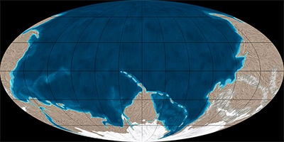 Precambrian world map