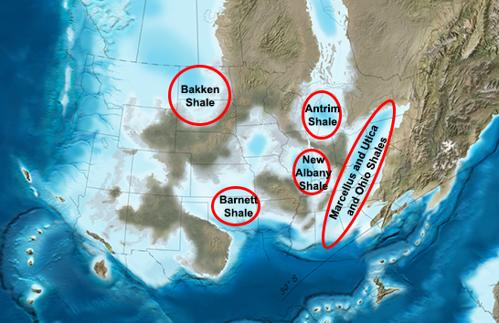 map of shale basins