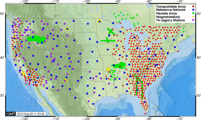 North American Earthquake Fault Lines Map